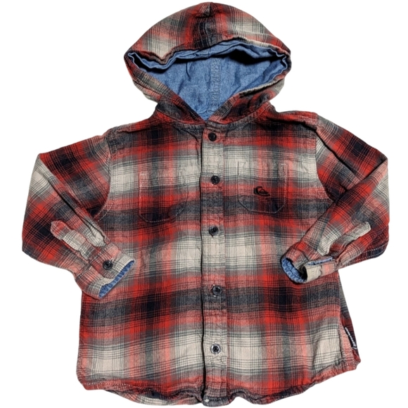 🐣 3 for $15 | Quiksilver Flannel Button Down - Picture 1 of 5